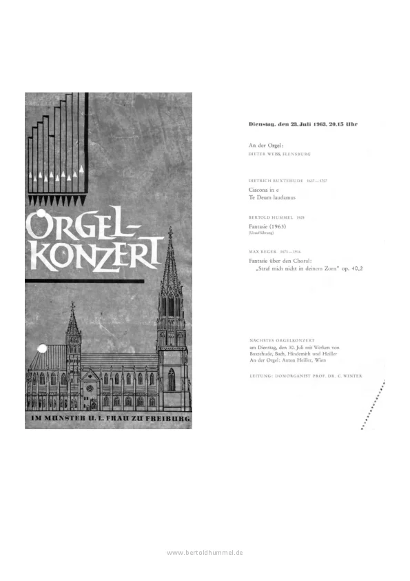 Programm der UA op. 25
