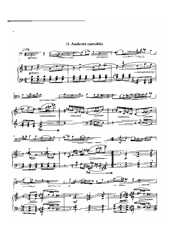Bertold Hummel : Sonatine pour contrebasse, op. 69b, n° 2 (partition)