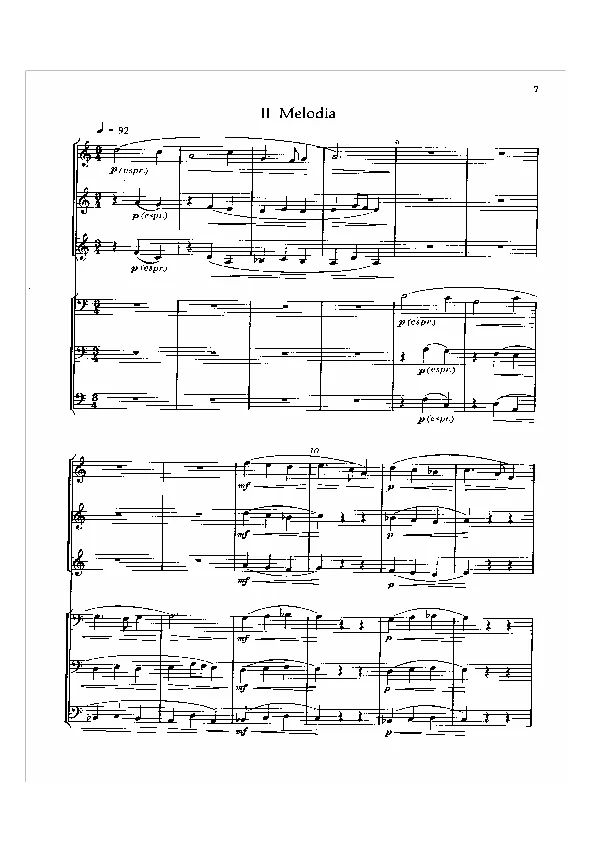 Bertold Hummel : Une petite pièce pour instruments à vent, op. 61, n° 2 (partition)