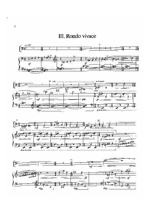 Bertold Hummel: Sonatine für Basstuba, op. 81a, 3 (Noten)