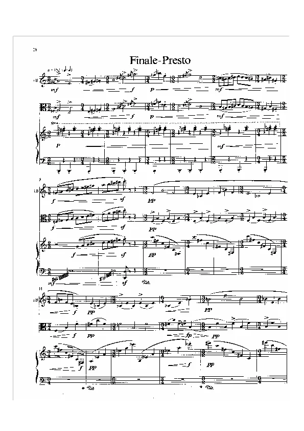 Bertold Hummel : Trio, op. 76a, 4 (partition)