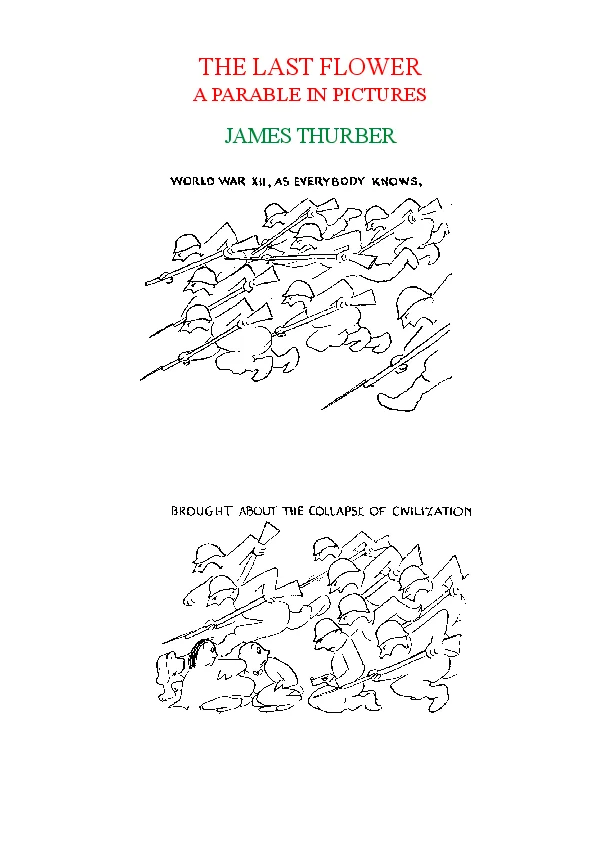 The Last Flower – A parable in pictures by James Thurber