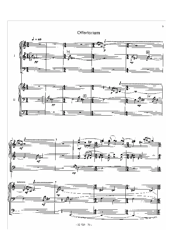 Bertold Hummel: Ad missam für zwei Orgeln, op. 97f, 3 (Noten)