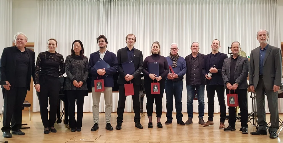 Photo de groupe du jury du concours Bertold Hummel, 2022.
