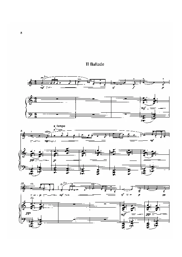 Bertold Hummel: Sonatina for Horn, Op. 75a, No. 2 (sheet music)