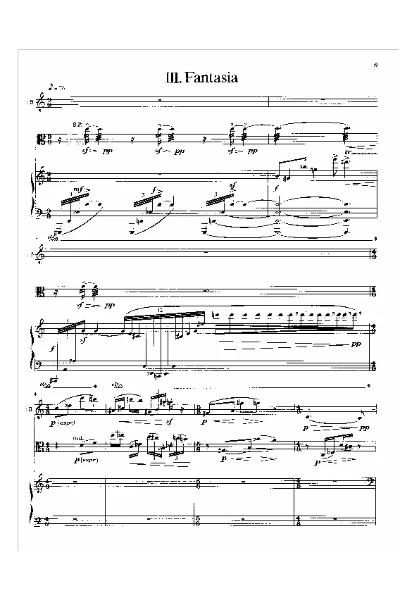 Bertold Hummel : Trio, op. 76a, n° 3 (partition)